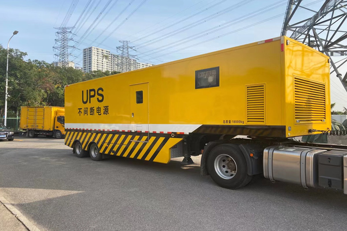 杭锦发电机租赁施工现场